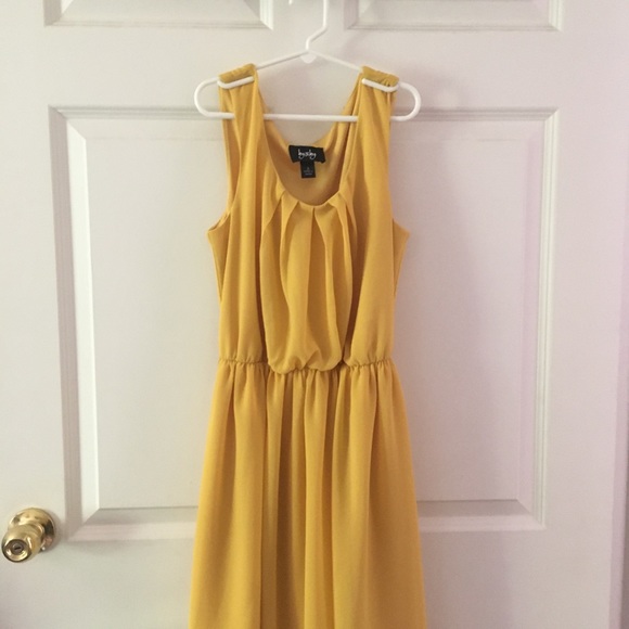 juniors yellow dress